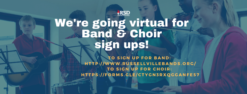 Band & Choir sign ups are going virtual for the 2020-2021 school year
