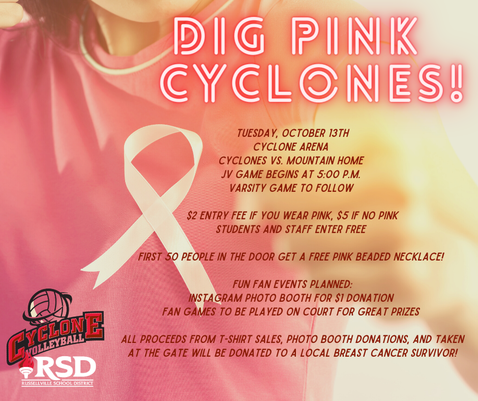 DIG PINK: CYCLONE VOLLEYBALL BREAST CANCER AWARENESS