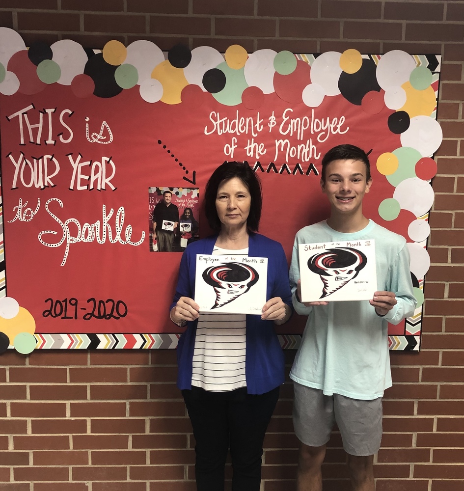 RJHS October 2019 Employee and Student of the Month!
