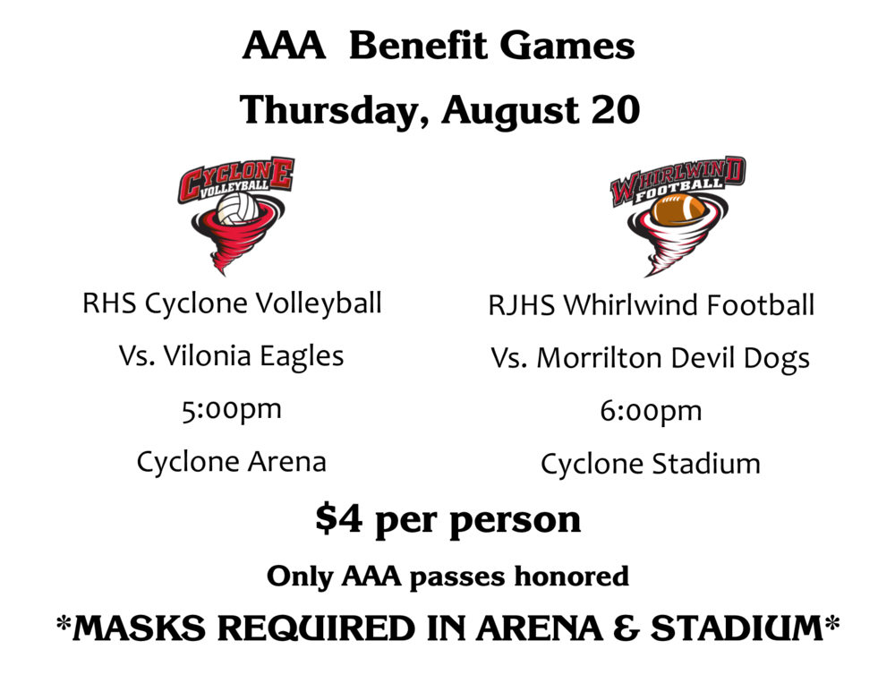 AAA Benefit Games scheduled