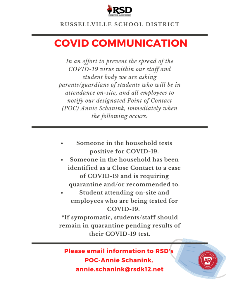 COVID-19 Communication for Staff and Students