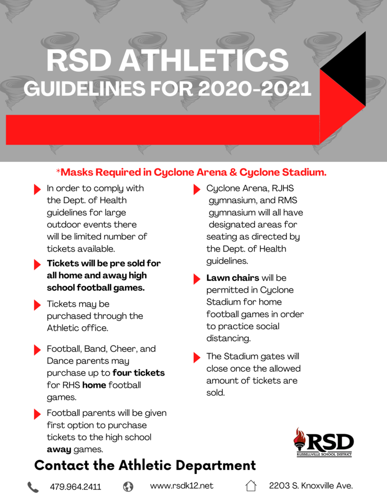 2020-2021 RSD Athletic Guidelines
