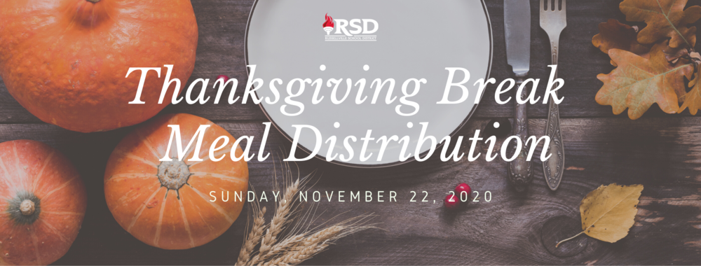 RSD's Thanksgiving Break Virtual Meals Sign Up