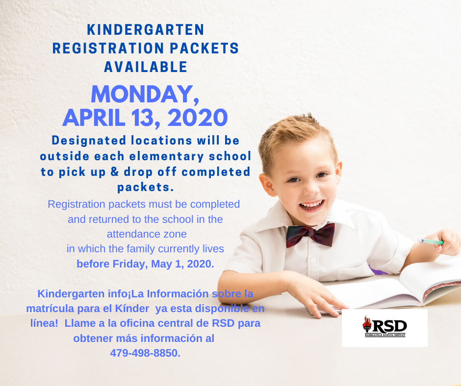 Kindergarten Registration- Monday, April 13