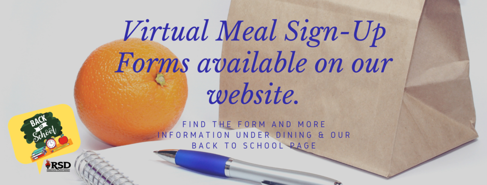 Virtual Meal Sign-Up Form available