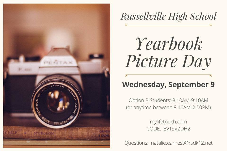 Lifetouch will be coming to RHS on Wednesday, September 9, 2020, for fall photos!