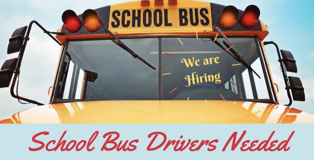 Pls. share: 
Bus drivers needed for the 2020-2021 school year! 