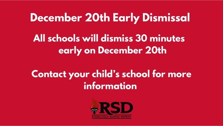 Dec 20th early dismissal 
