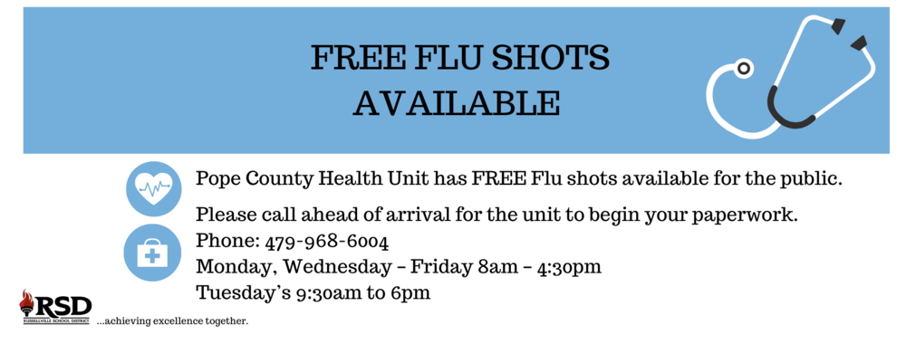 Free Flu Shots available