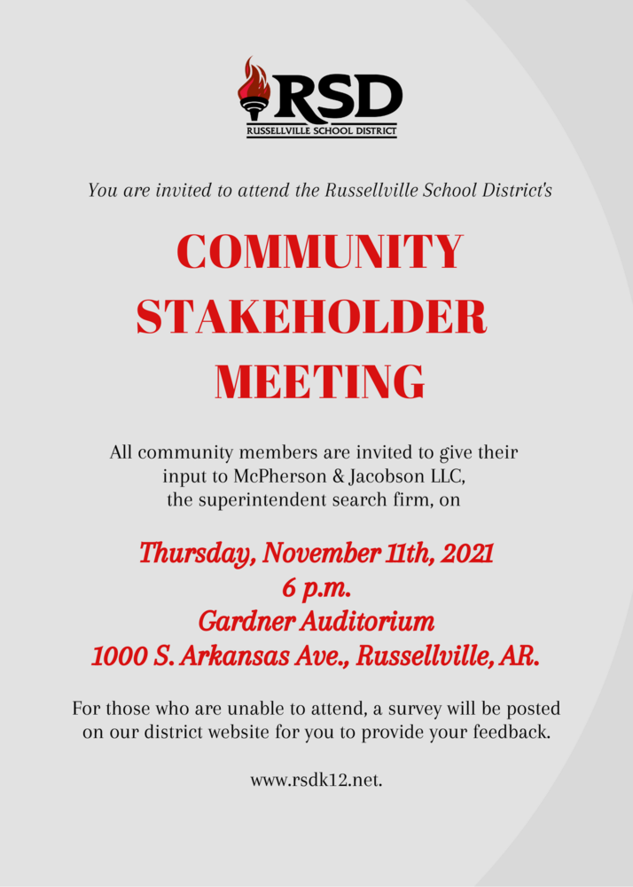 Community stakeholder meeting