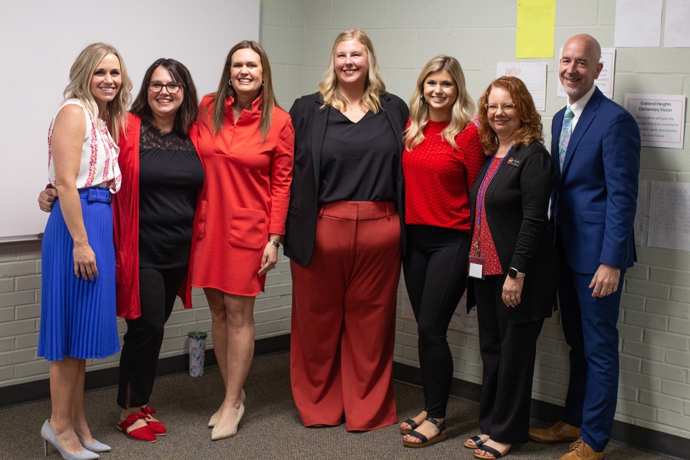 Governor Sanders Visits Russellville School District