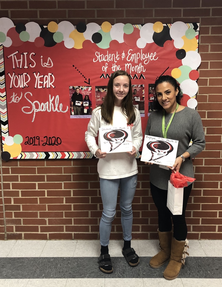 RJHS January 2020 Employee and Student of the Month!