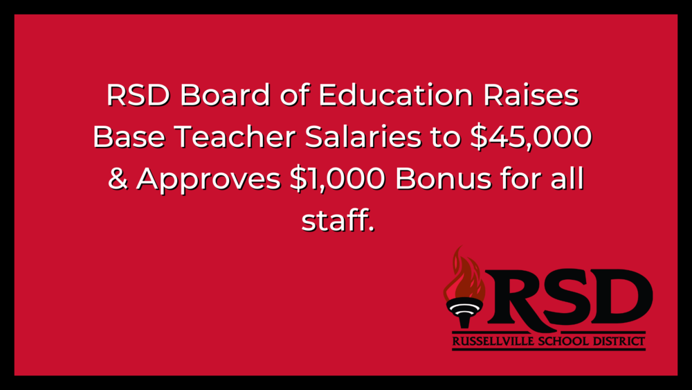 RSD Board of Education gives $5,000 Raise in Base Teacher Salary
