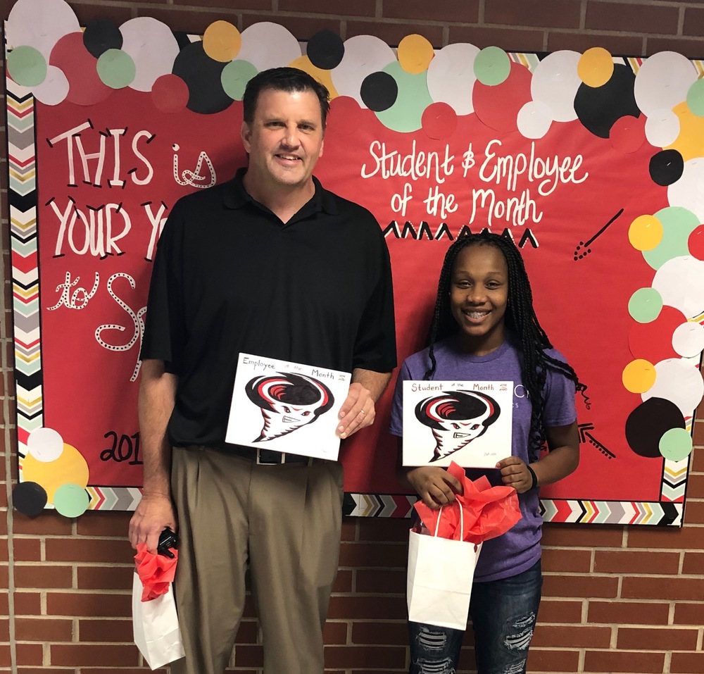 RJHS September 2019 Employee and Student of the Month!