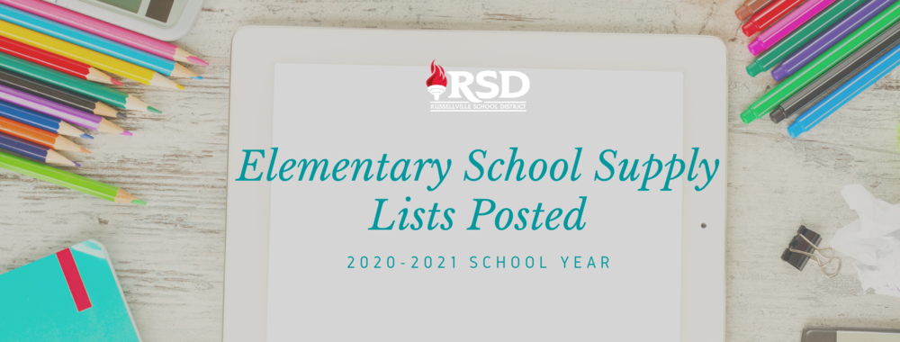 elementary school supply lists posted
