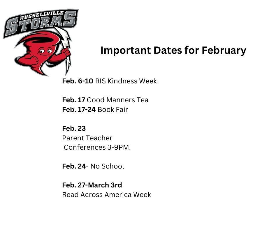 Important Dates For February Russellville Intermediate School Important dates for february russellville intermediate school