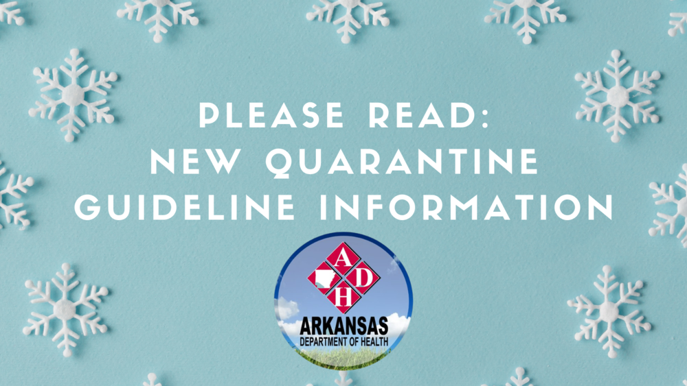 Please read quarantine info. 
