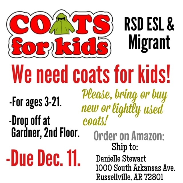 ESL: Coats for Kids Drive