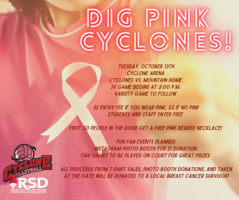 DIG PINK: Tuesday, October 13