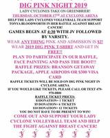 DIG PINK NIGHT THURSDAY!
