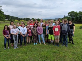 Mrs. Taylor's Garden Club visits Marlow's Happy Horseshoe Farm
