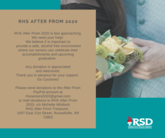 RHS After Prom 2020 is asking for help!