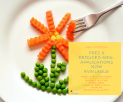 The Office of Child Nutrition is now taking Free & Reduced Meal Applications!