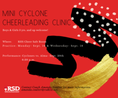 Mini Cyclone Cheer Camp-$25 sign up