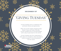 December 1st is Giving Tuesday- make a difference!