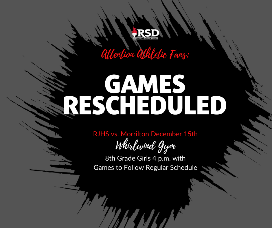 RJHS Basketball rerscheduled