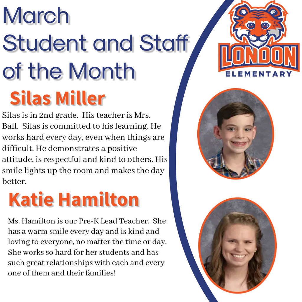 Student and Staff of the Month