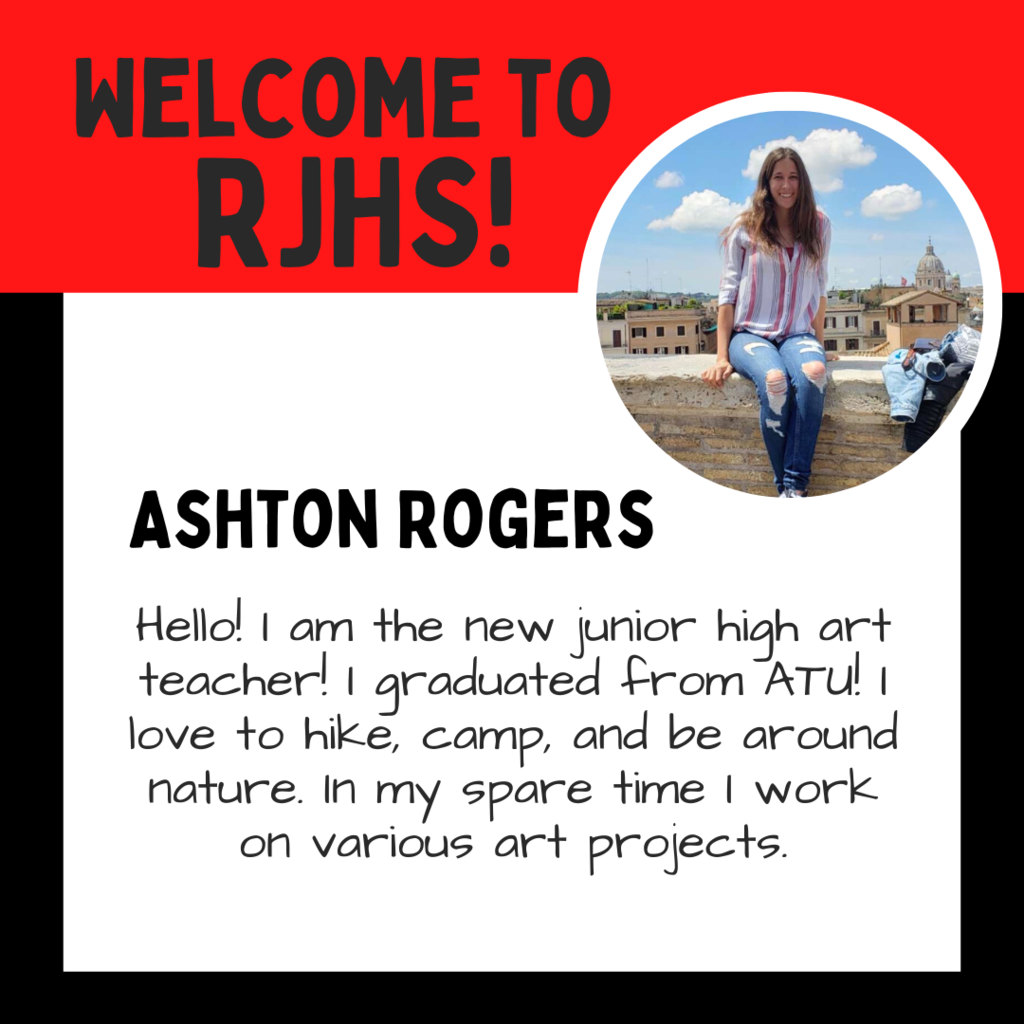 Ashton Rogers Welcome- Red and Black