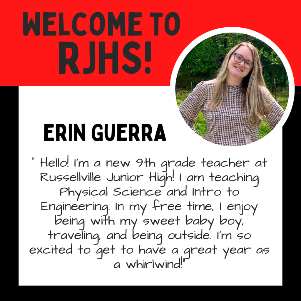 Erin Guerra Welcome- Red and Black