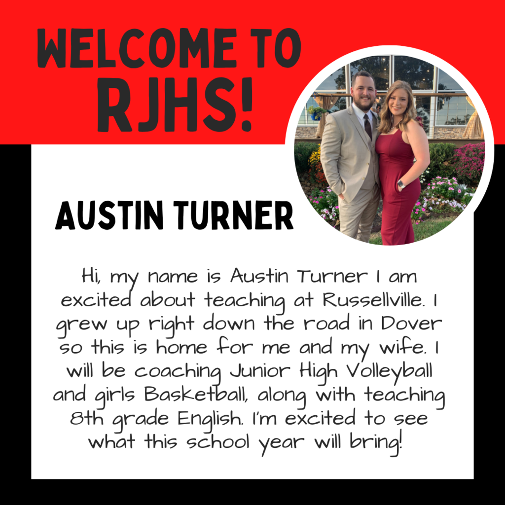 Austin Turner Welcome- Red and Black