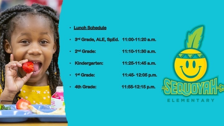Lunch schedule