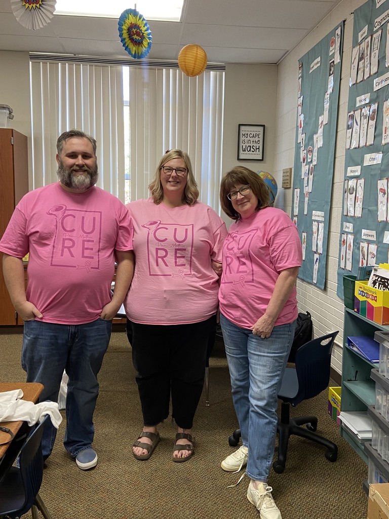 Teachers in  Pam Mathis Scholarship T Shirts