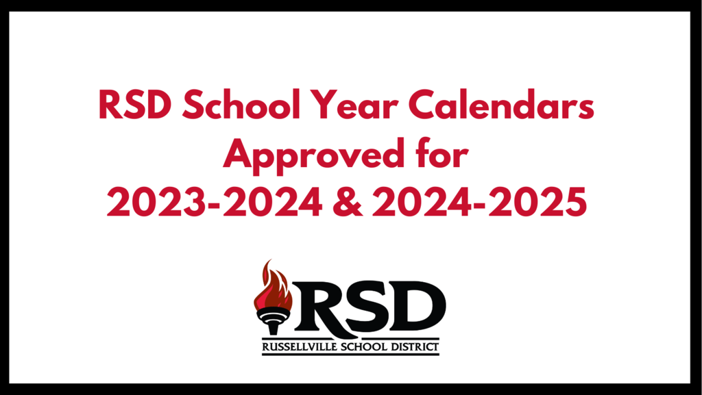 RSD School Year calendars approved for the 2023-2024  and 2024-2025 school years