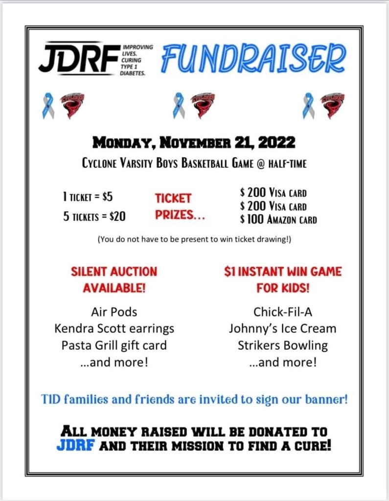 JDRF Fundraiser info
