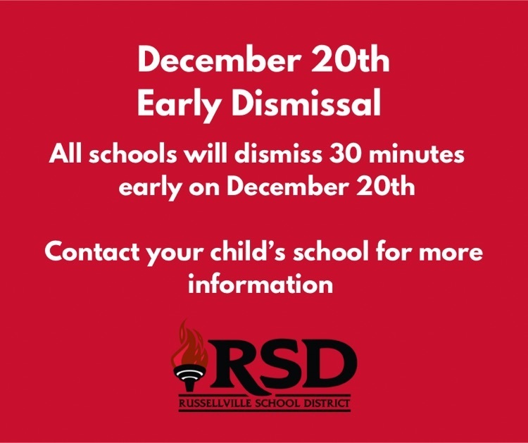early dismissal on Dec 20th 