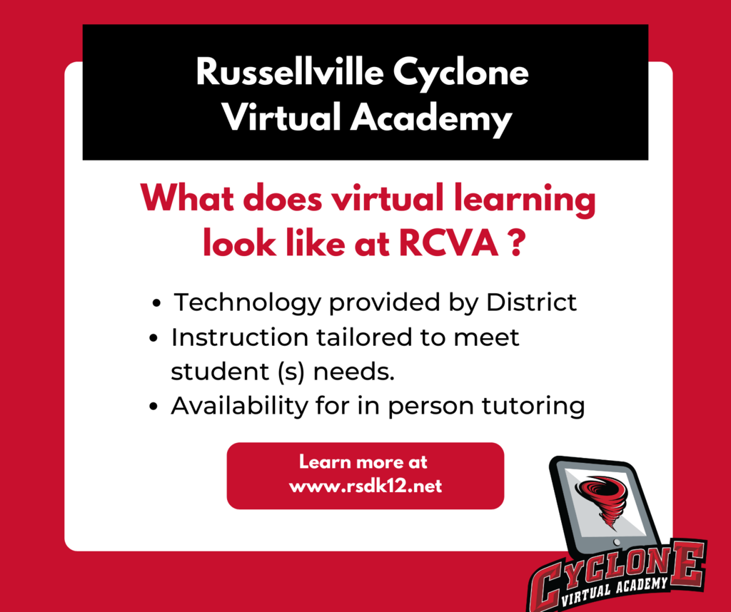 Russellville Cyclone Virtual Academy Information!