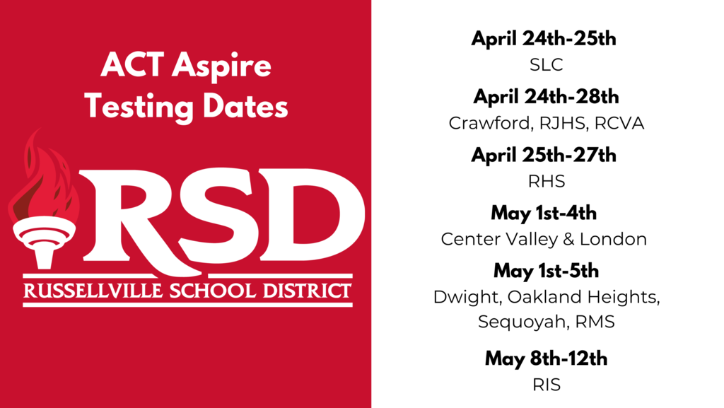 ACT Aspire Testing Dates