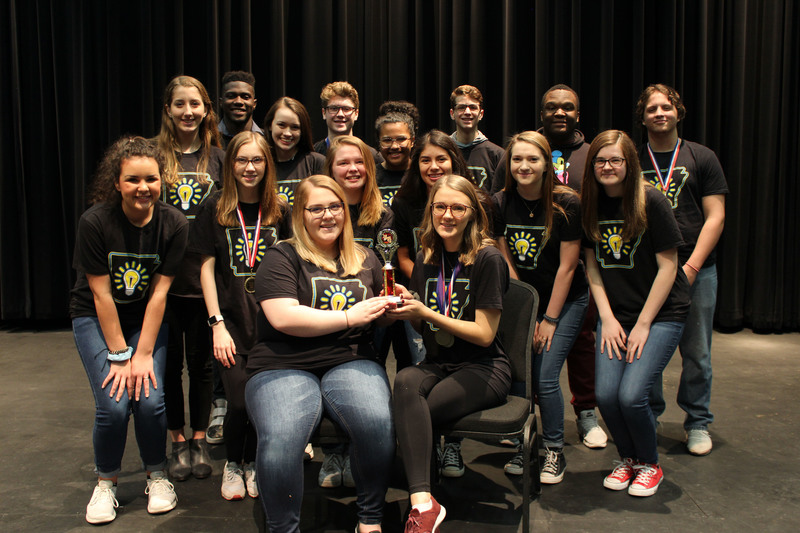 RHS Theatre Troupe members of the group musical, “Play” from Finding Neverland 